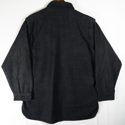 [メンズXL] 90年代 Eddie Bauer/エディーバウアー ネルシャツ シャモアシャツ 黒染め