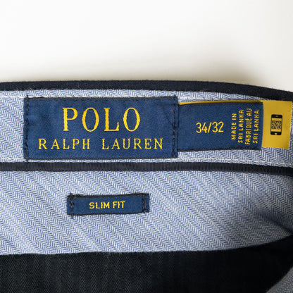 [メンズW34] 00年代 Polo Ralph Lauren/ポロラルフローレン スラックス SLIM FIT ストライプ
