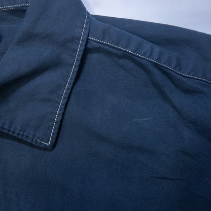 [メンズM] 00年代 POLO GOLF RALPH LAUREN/ポロゴルフラルフローレン ワイシャツ BONNARD 黒染め