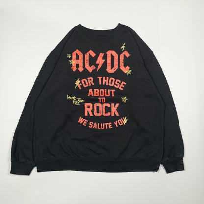 [メンズXL] 00年代 ACDC スウェット トレーナー バンドスウェット