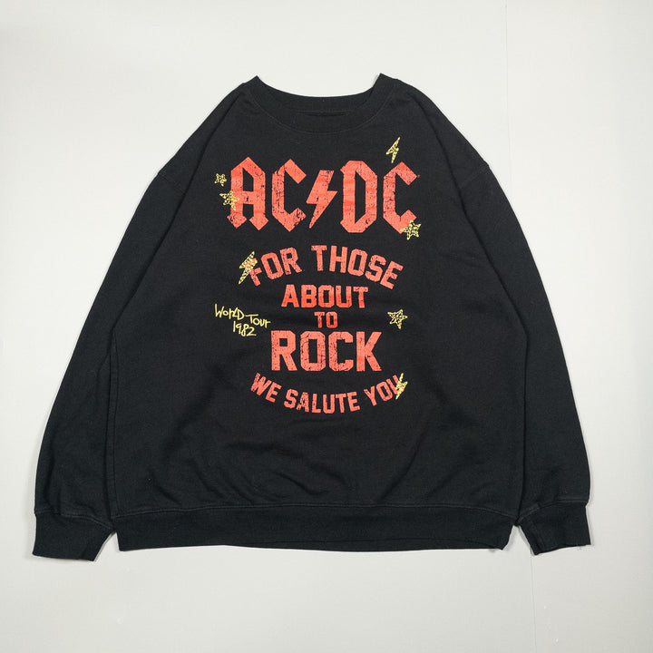 [メンズXL] 00年代 ACDC スウェット トレーナー バンドスウェット