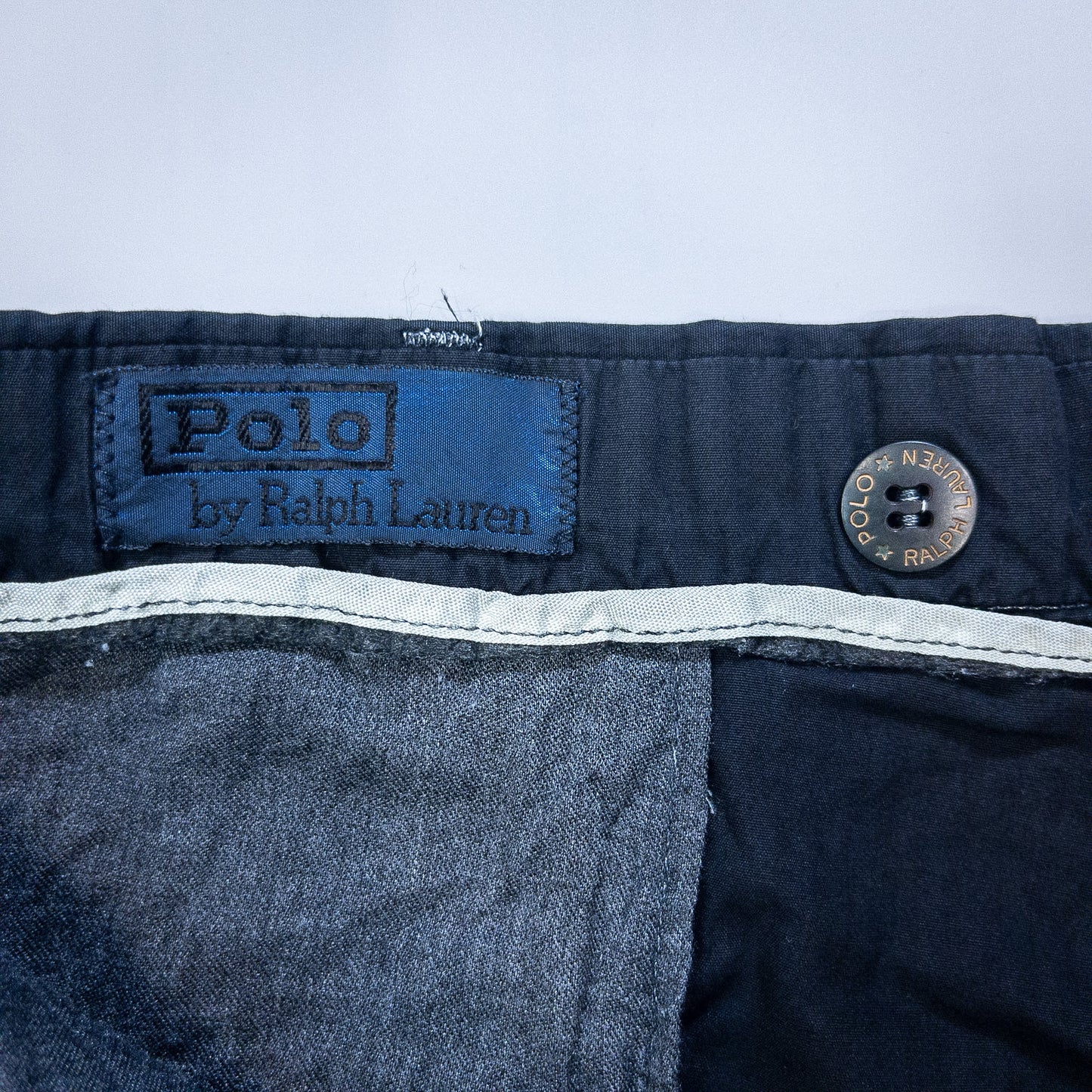 [メンズW32] 90〜00年代 Polo by Ralph Lauren/ポロバイラルフローレン スラックス 黒染め