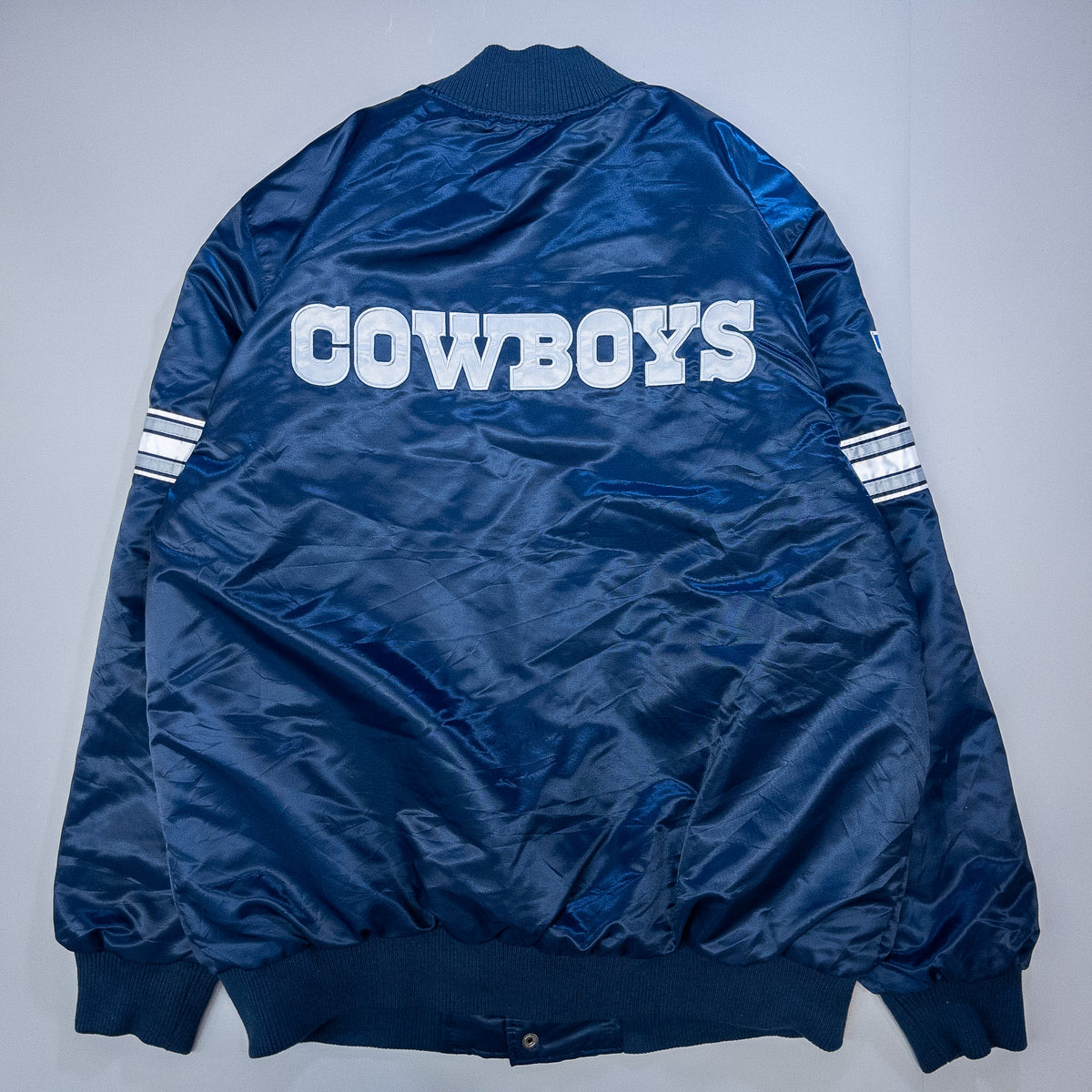[メンズL] 00年代 STARTER/スターター スタジャン NFL COWBOYS ナイロンスタジャン アワードジャケット