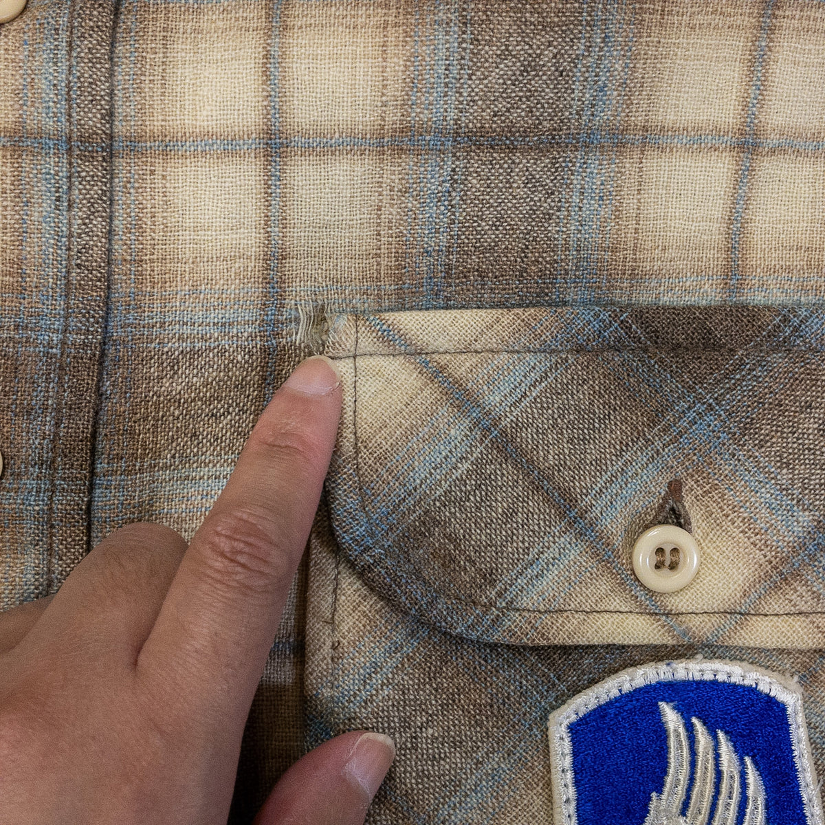 [メンズS] 70〜80年代 PENDLETON/ペンドルトン 長袖シャツ オンブレチェック ウールシャツ