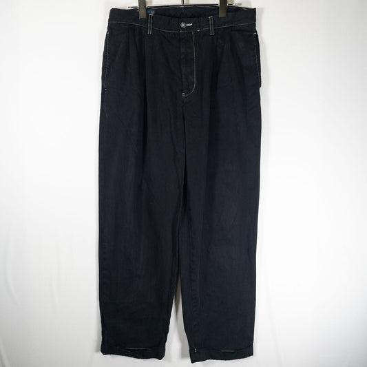 [メンズW30] 90〜00年代 Polo by Ralph Lauren/ポロバイラルフローレン チノパン HAMMOND PANT 黒染め