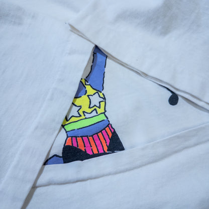 [メンズL] 90年代 Tシャツ サウルスギャング 恐竜プリントTシャツ Jazzerciseasaurus ジャザサイズ