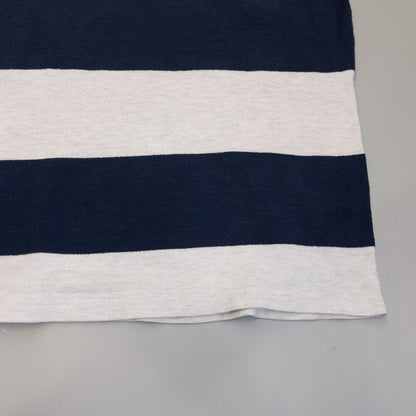 [メンズXL] 90年代 Dehen/デーヘン 長袖Tシャツ ラガーシャツ ボーダー