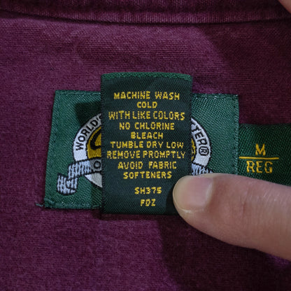 [メンズL] 90〜00年代 Cabela's/カベラス ネルシャツ シャモアクロスシャツ