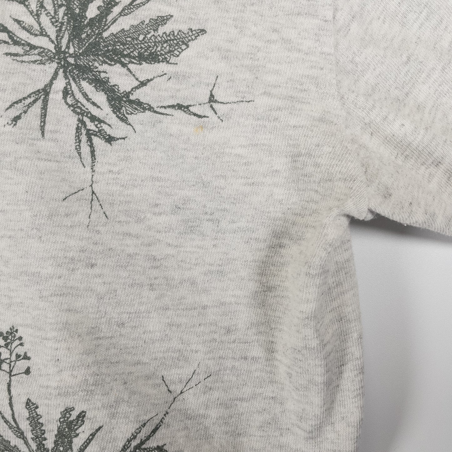 [メンズL] 90年代 rel-e-vant products Tシャツ ボタニカル 総柄 アートT