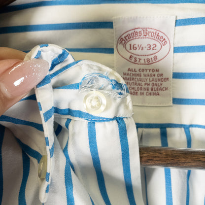 [メンズXL] 00年代 Brooks Brothers/ブルックスブラザーズ 長袖シャツ ストライプ