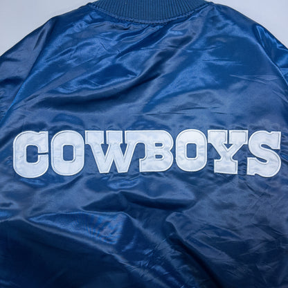 [メンズL] 00年代 STARTER/スターター スタジャン NFL COWBOYS ナイロンスタジャン アワードジャケット