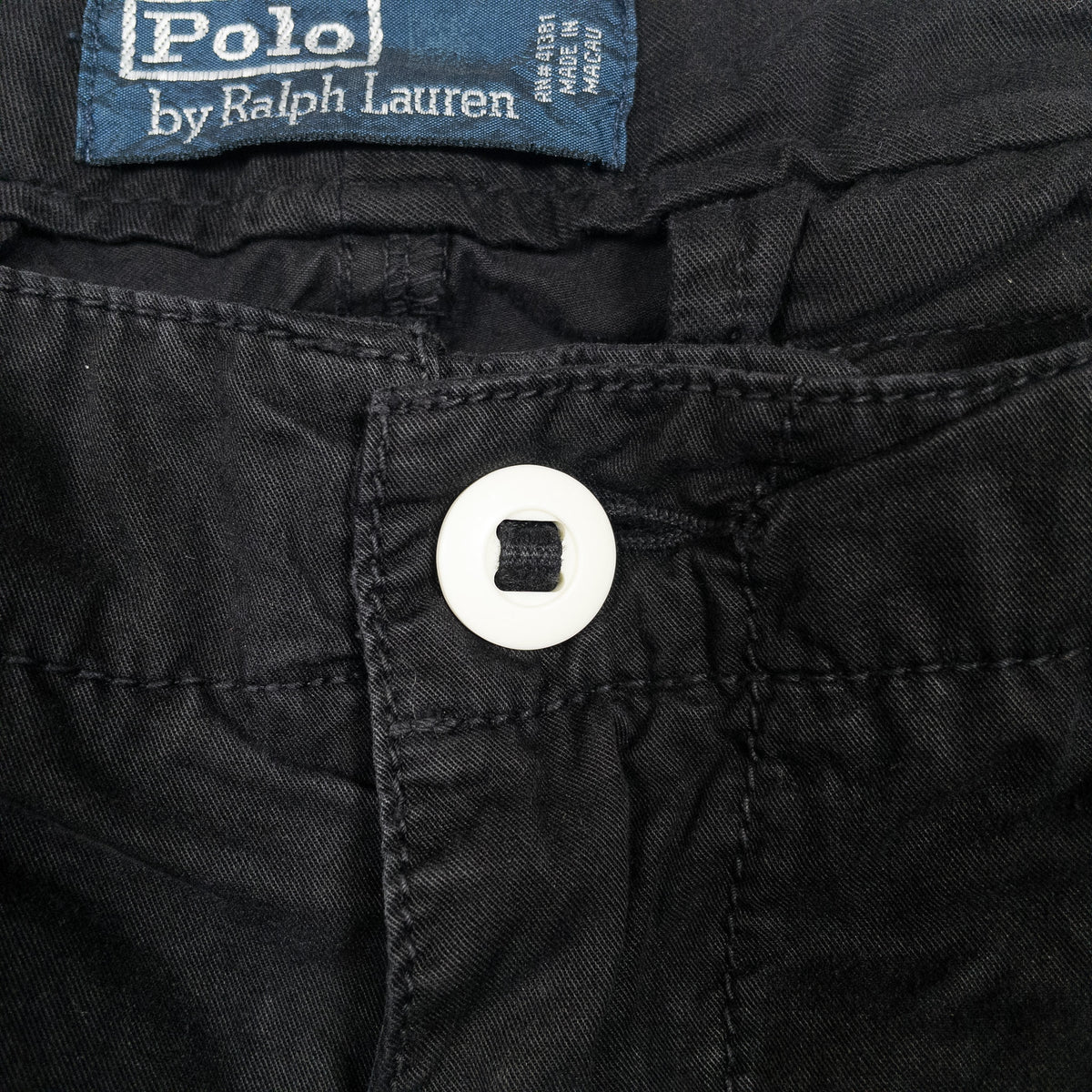 [メンズW34] 90〜00年代 Polo by Ralph Lauren/ポロバイラルフローレン ワークパンツ スノーカモオーバーパンツ 黒染め