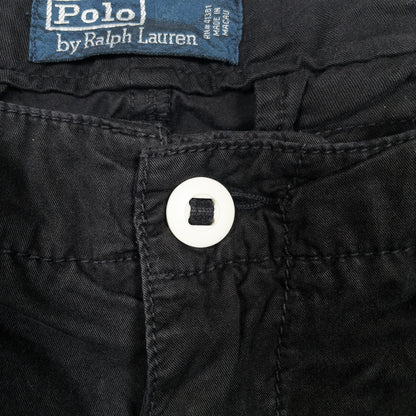 [メンズW34] 90〜00年代 Polo by Ralph Lauren/ポロバイラルフローレン ワークパンツ スノーカモオーバーパンツ 黒染め