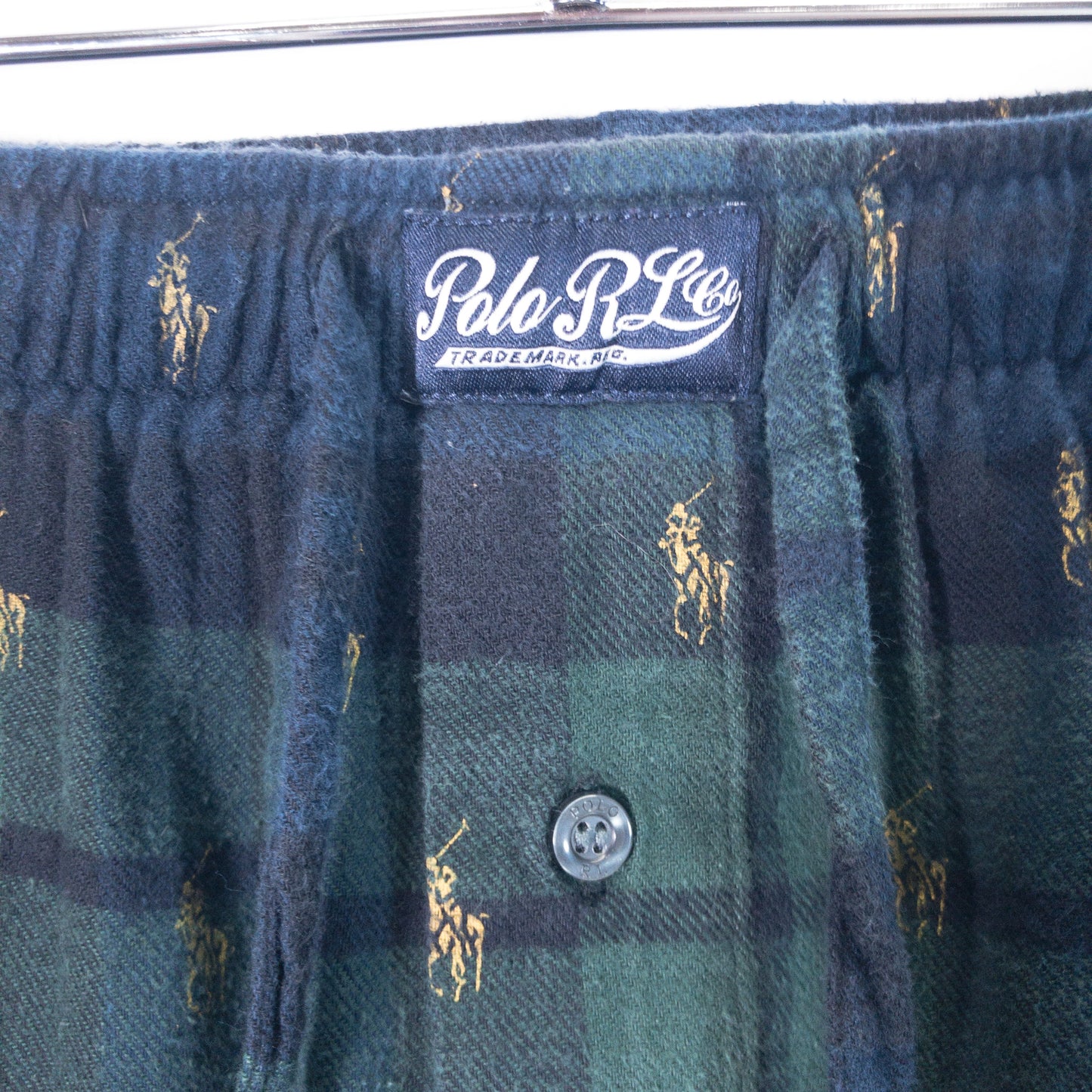 [メンズW31] 00年代 Polo Ralph Lauren/ポロラルフローレン イージーパンツ スリーピングパンツ 総柄 ブラックウォッチ