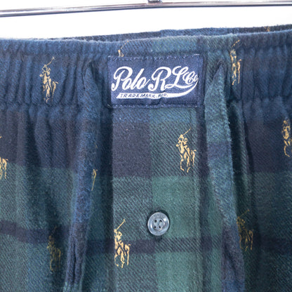[メンズW31] 00年代 Polo Ralph Lauren/ポロラルフローレン イージーパンツ スリーピングパンツ 総柄 ブラックウォッチ