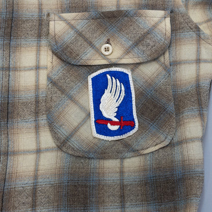 [メンズS] 70〜80年代 PENDLETON/ペンドルトン 長袖シャツ オンブレチェック ウールシャツ