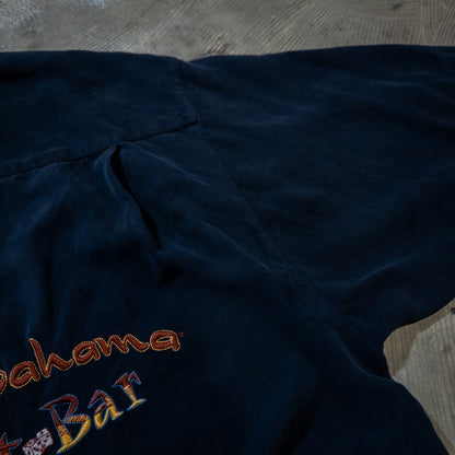 [メンズXL] 90〜00年代 Tommy Bahama/トミーバハマ アロハシャツ・かりゆしウェア バック刺繍 開襟シャツ