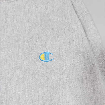 [メンズL] 00年代 Champion/チャンピオン スウェット トレーナー リバースウィーブ バックプリント ワンポイント