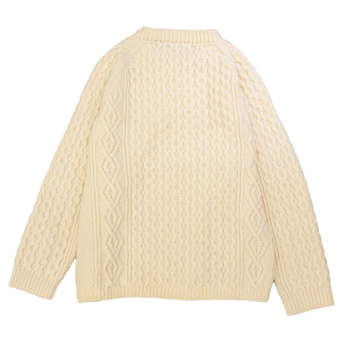 [メンズXL] irish Handknit Gansey ニット セーター ヴィンテージ ハンドニット ケーブルニット