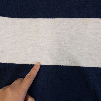 [メンズXL] 90年代 Dehen/デーヘン 長袖Tシャツ ラガーシャツ ボーダー