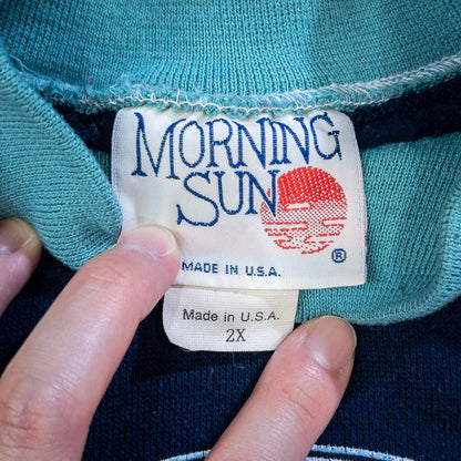[レディースXL] 90年代 MORNIG SUN スウェット トレーナー USA製 レトロ