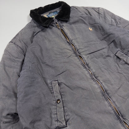 [メンズXXL] 90〜00年代 Polo by Ralph Lauren/ポロバイラルフローレン スイングトップ 襟コーデュロイ スポーツジャケット