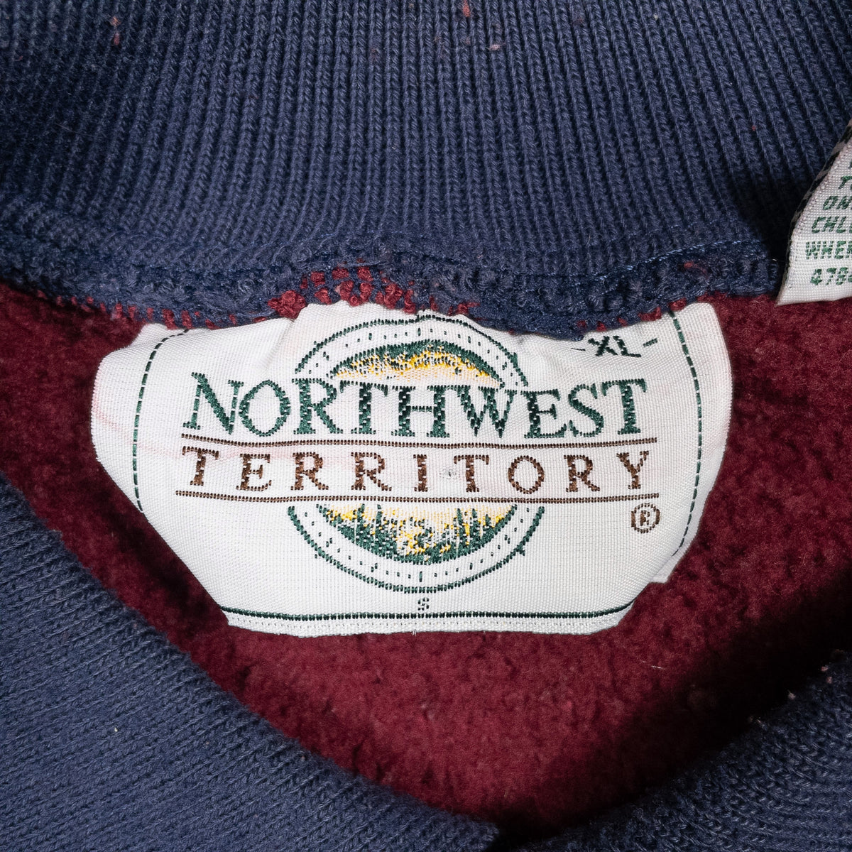 [メンズ3XL] 90〜00年代 NORTHWEST TERRITORY/ノースウエストテリトリー スウェット トレーナー 襟付き ビッグサイズ