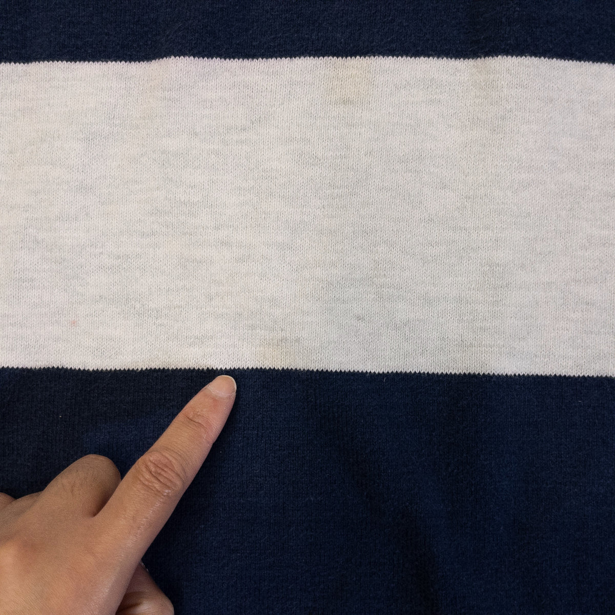 [メンズXL] 90年代 Dehen/デーヘン 長袖Tシャツ ラガーシャツ ボーダー