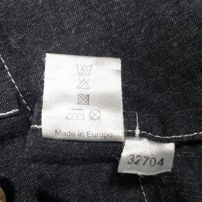 [メンズXL] 90年代 長袖シャツ チロリアンシャツ 黒染め