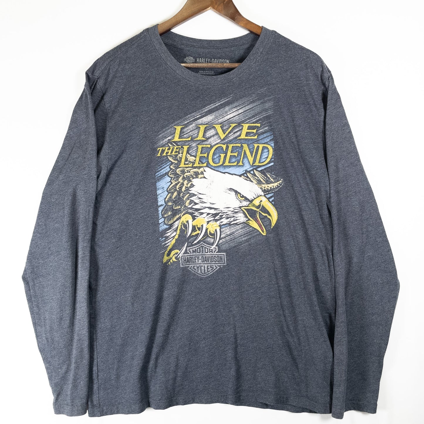 [メンズL] 00年代 Harley-Davidson/ハーレーダビッドソン 長袖Tシャツ ロンT