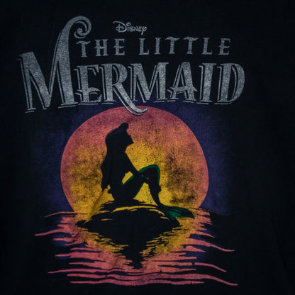 リトルマーメイド Tシャツ L ブラック ロゴプリント Disney/ディズニー