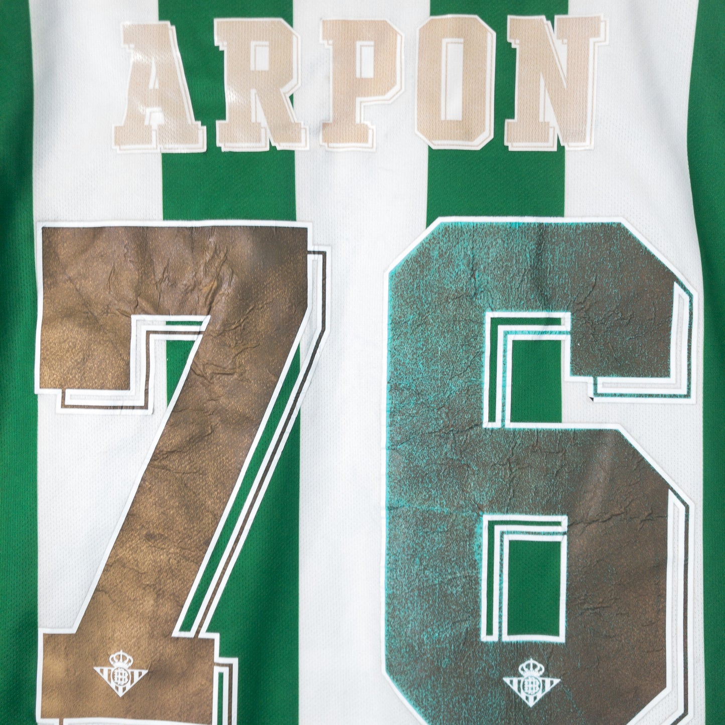 Real Betis レアルベティス サッカーユニフォーム M グリーン ストライプ