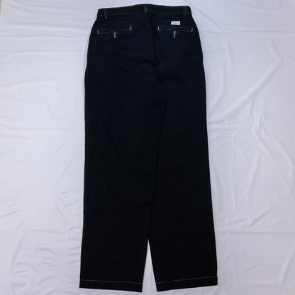 [メンズW28] 90〜00年代 Polo Ralph Lauren/ポロラルフローレン チノパン ツータック 黒染め