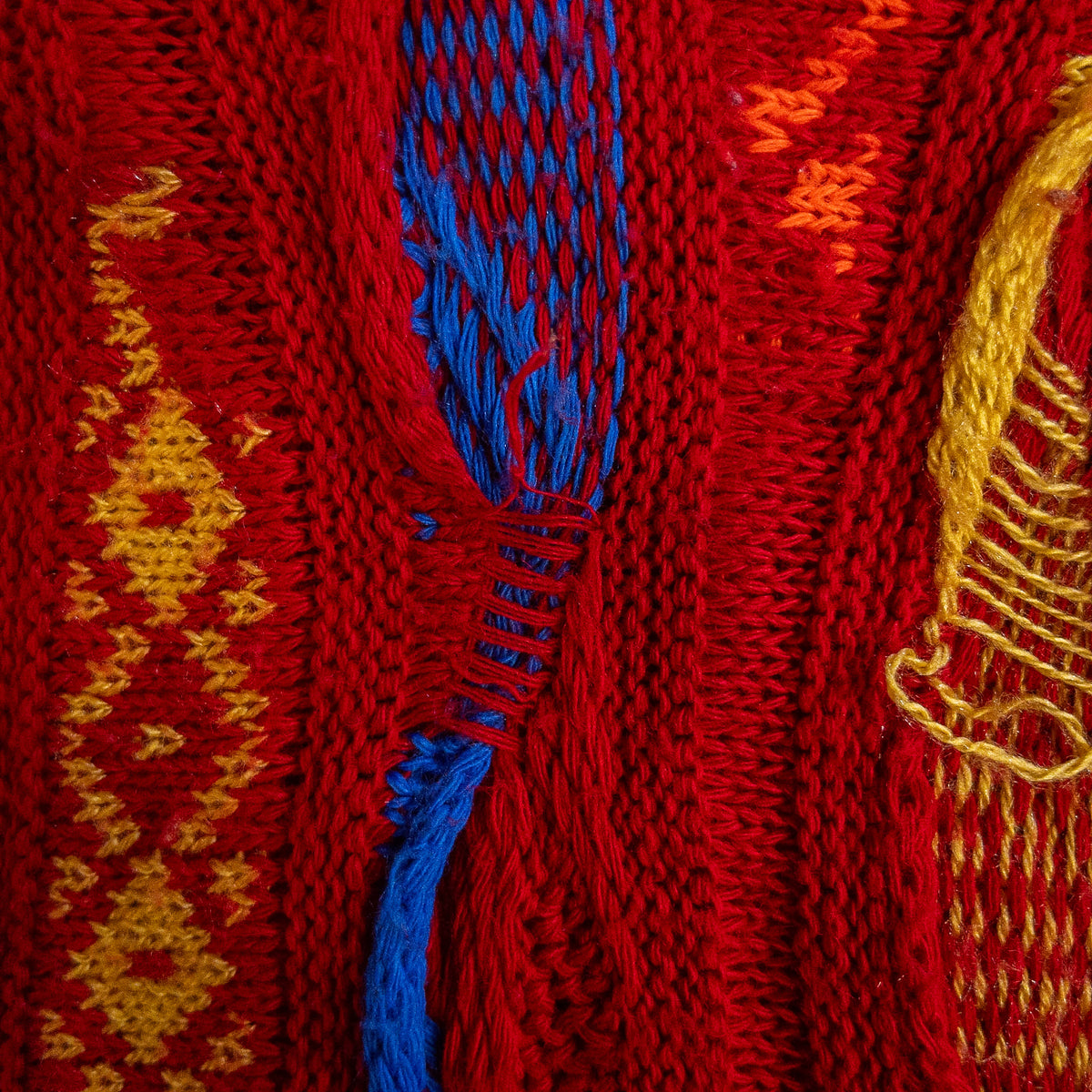 [メンズXL] 90年代 COOGI/クージー ニット セーター AUSTRALIA BSICS 3Dニット ハーフジップ