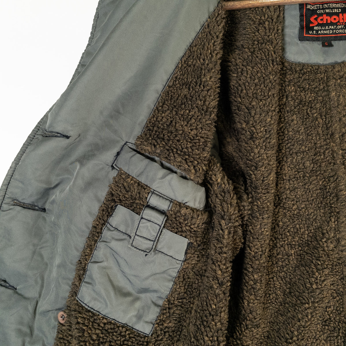 [メンズS] 00年代 Schott/ショット ミリタリージャケット ミリタリーコート