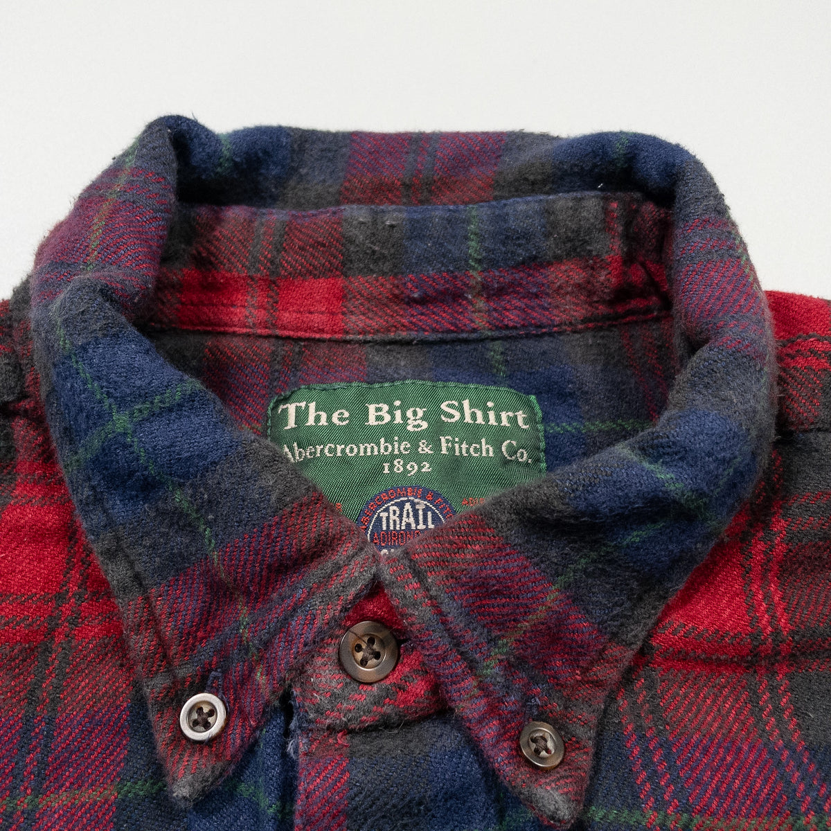 [メンズXXL] 90年代 Abercrombie & Fitch Co./アバクロ ネルシャツ The Big Shirt