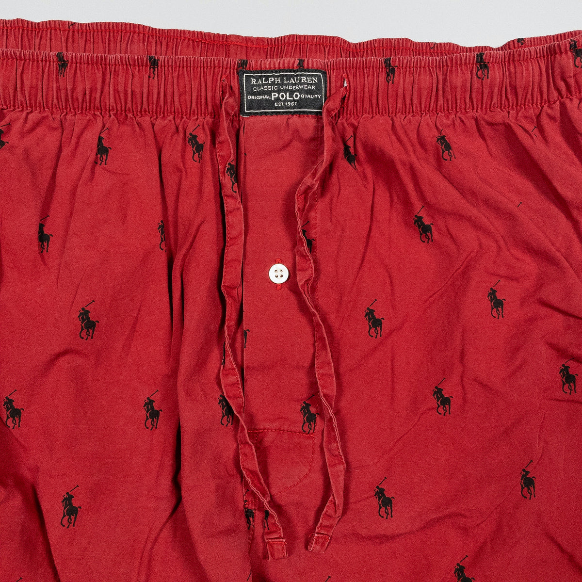 [メンズW36] 90〜00年代 Polo Ralph Lauren/ポロラルフローレン イージーパンツ ポニー総柄 パジャマパンツ