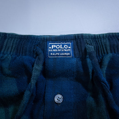 [メンズM] 00年代 Polo Ralph Lauren/ポロラルフローレン イージーパンツ スリーピングパンツ パジャマパンツ ブラックウォッチ
