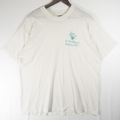 [メンズXL] 90年代 Fruit of the Loom/フルーツオブザルーム Tシャツ アインシュタイン パロディT