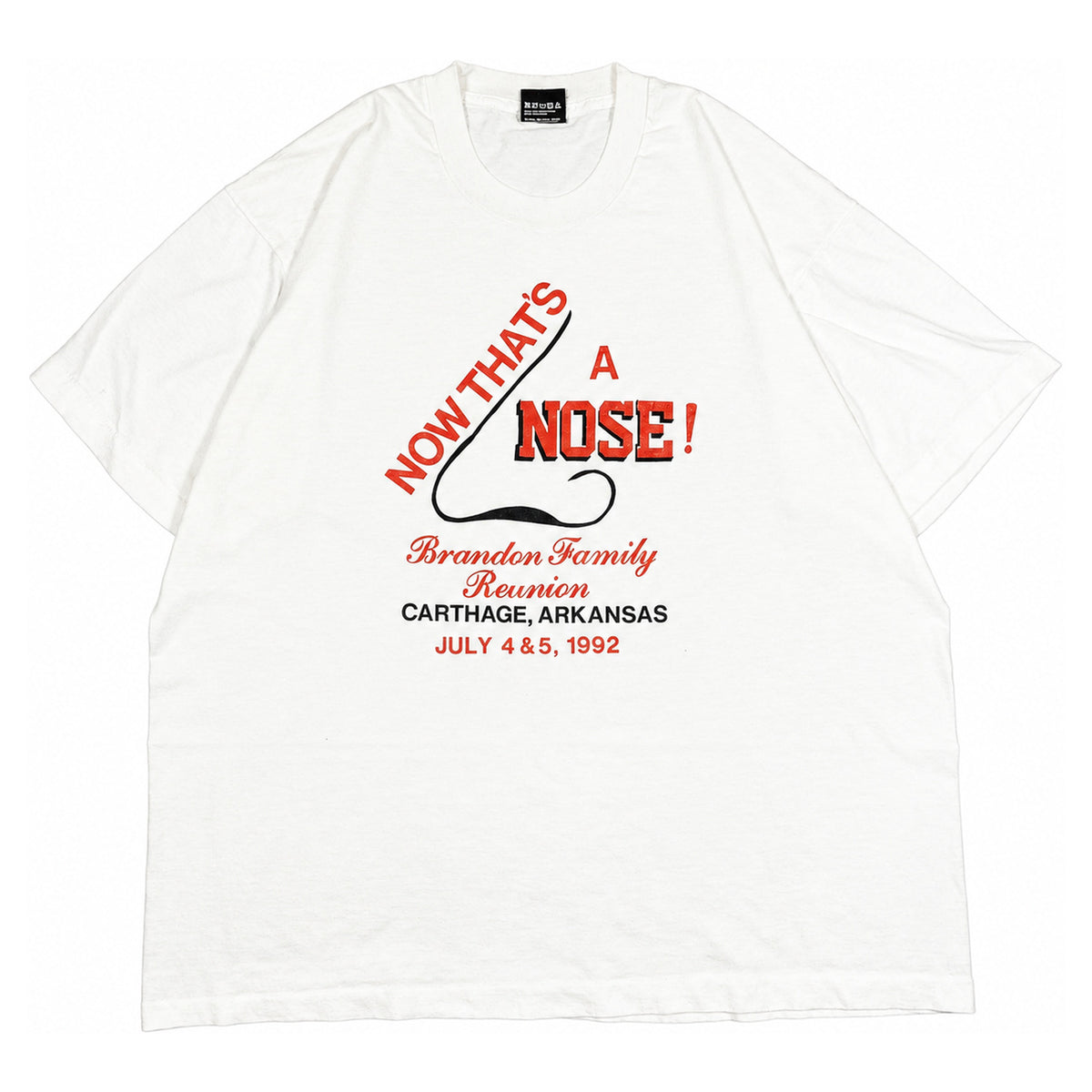 [メンズXL] 90年代 Screen Stars/スクリーンスターズ Tシャツ NOW THAT'S A NOSE! プリントT