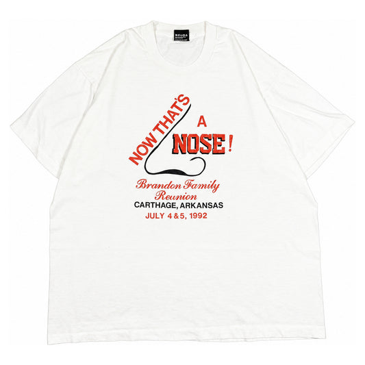 [メンズXL] 90年代 Screen Stars/スクリーンスターズ Tシャツ NOW THAT'S A NOSE! プリントT
