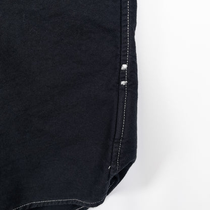 [メンズXL] 00年代 Ralph Lauren/ラルフローレン 半袖シャツ 総柄 ヤシの木 黒染め