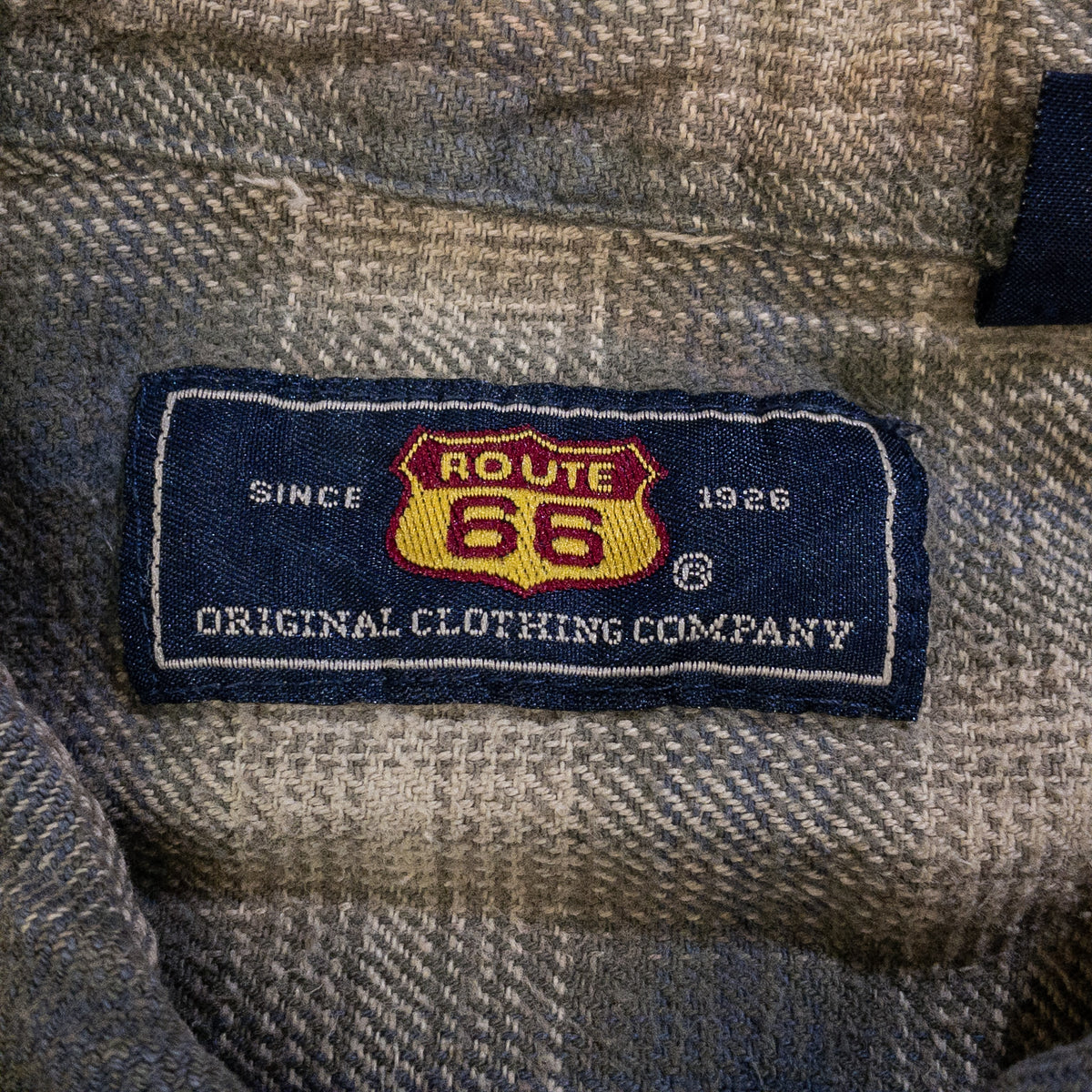 [メンズXL] 00年代 ROUTE66 ネルシャツ オンブレチェック