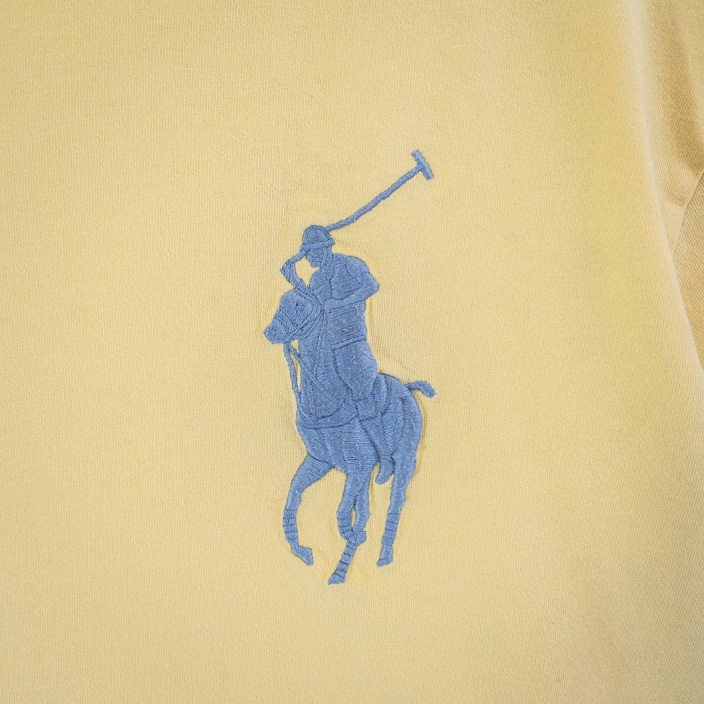Tシャツ XL イエロー ワンポイント刺繍 Polo Ralph Lauren/ポロラルフローレン