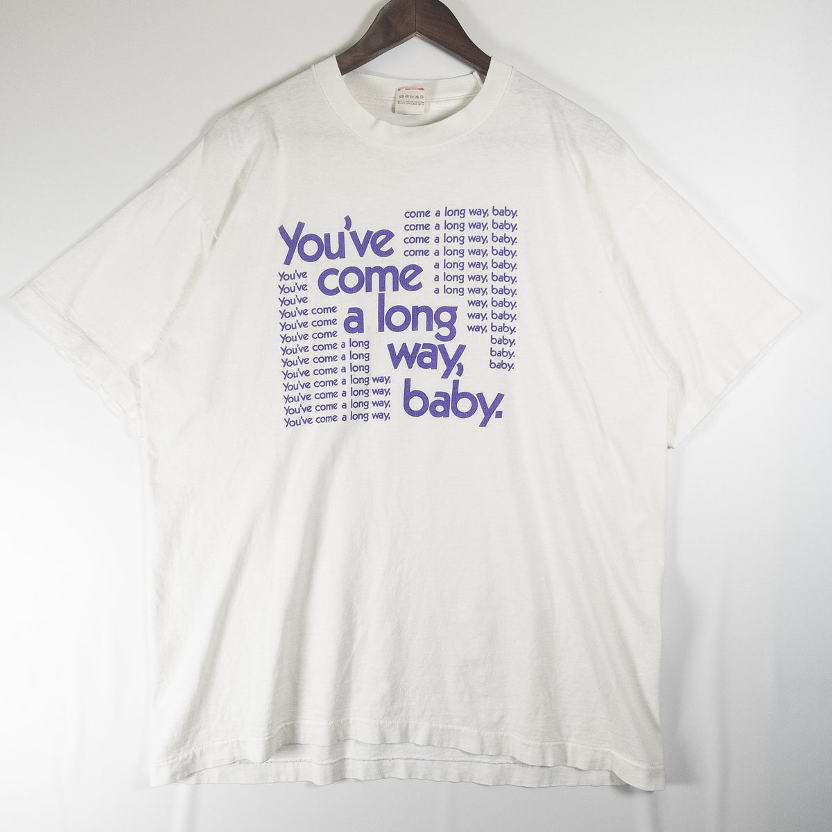 [メンズXL] 90年代 Fruit of the Loom/フルーツオブザルーム Tシャツ "You've Come a Long Way Baby" タバコT アドバタイジングT