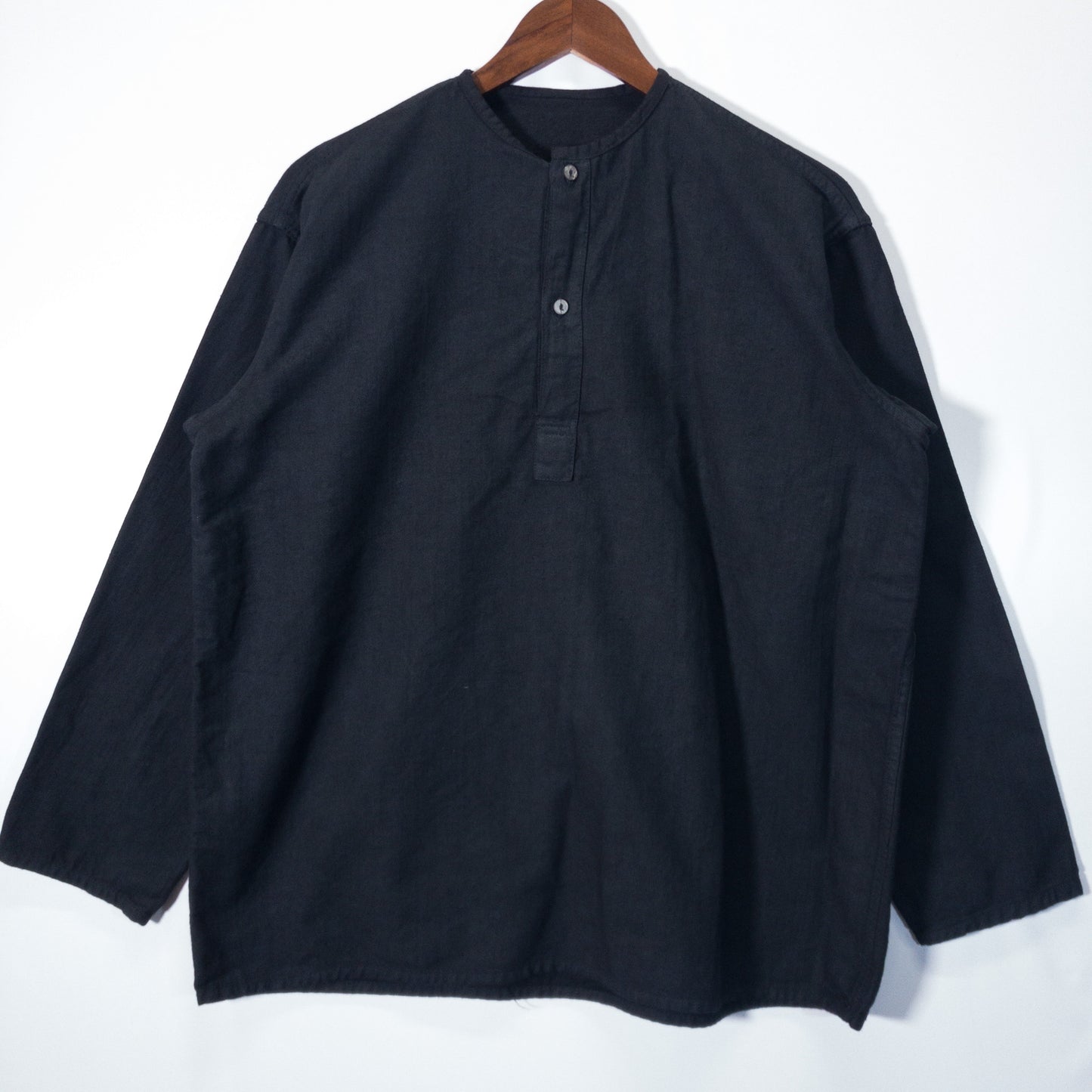 [メンズL] 80年代 長袖シャツ ソ連軍 スリーピングシャツ 黒染め