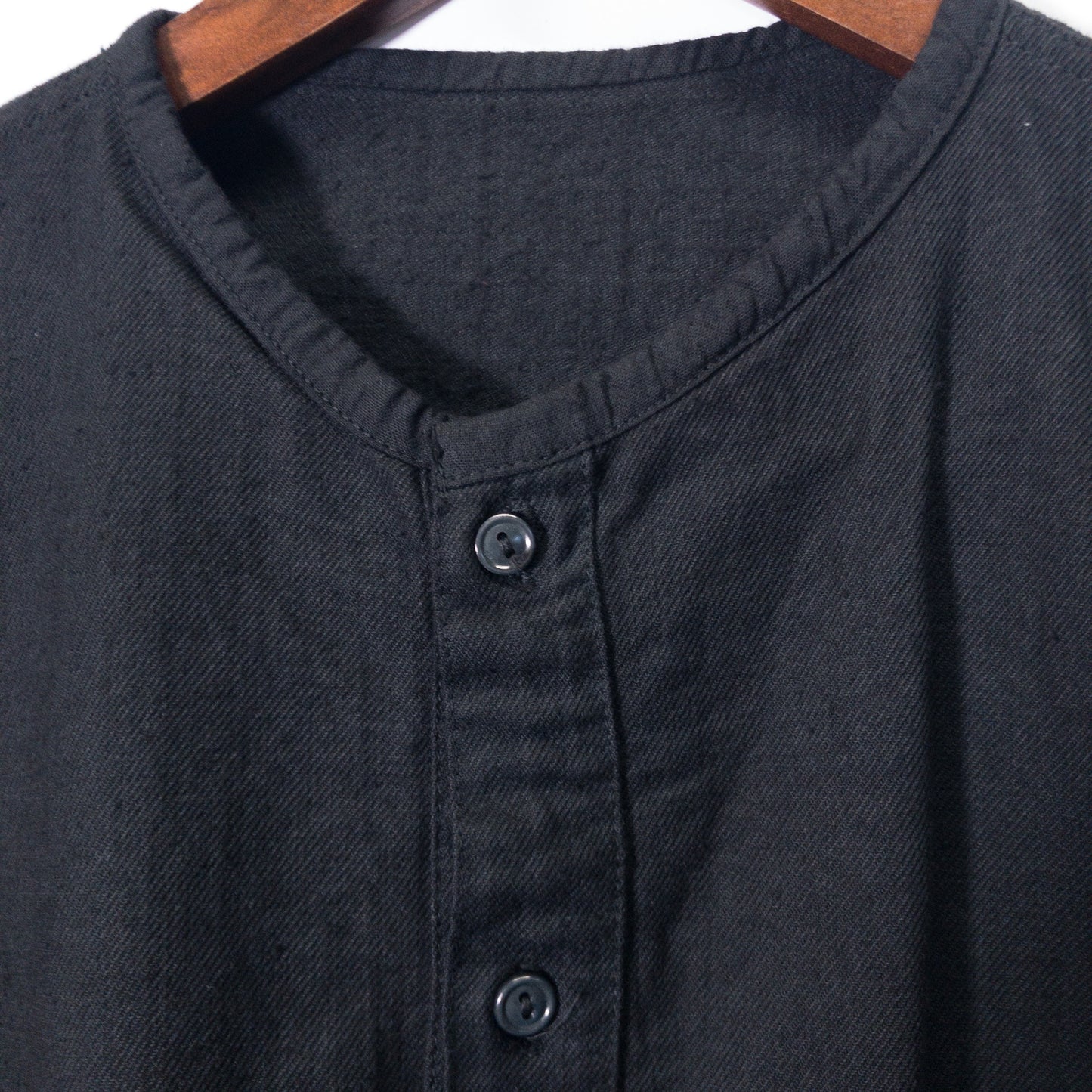 [メンズL] 80年代 長袖シャツ ソ連軍 スリーピングシャツ 黒染め