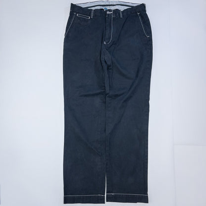 [メンズW34] 90〜00年代 Polo by Ralph Lauren/ポロバイラルフローレン チノパン SUFIELD FIT 黒染め