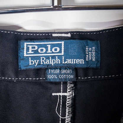 [メンズW29] 90〜00年代 Polo by Ralph Lauren/ポロバイラルフローレン ショートパンツ TYLER SHORT 黒染め