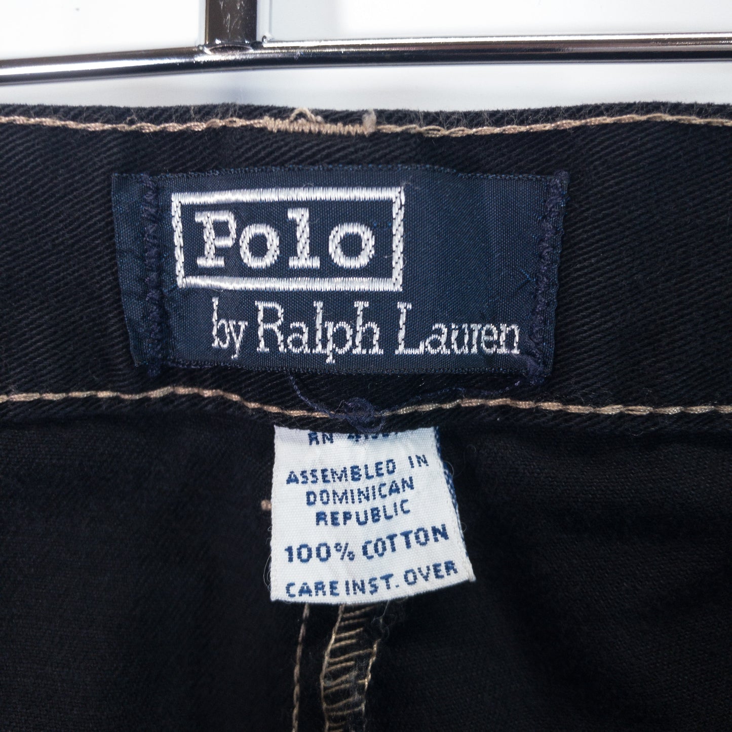 [メンズW33] 90〜00年代 Polo by Ralph Lauren/ポロバイラルフローレン チノパン 黒染め